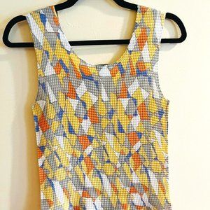 Nicola Stretchy Geometric Abstract Tank